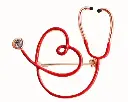Heart Stethoscope Brooch Pin- P268 
